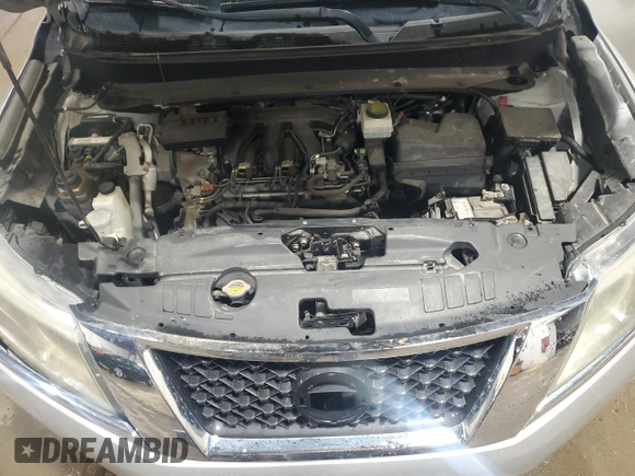 2015 Nissan Pathfinder SV z VIN 5N1AR2MN4FC692875, wystawiony jako Copart lot #54977155 z przebiegiem 152 155 mil mil oraz Czysty tytuł • Clean title. Historia ofert i sprzedaży dostępna na DreamBid. Obrazek 12.