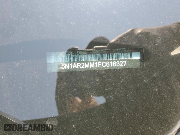 2015 Nissan Pathfinder S with VIN 5N1AR2MM1FC616327, listed as a Copart auction lot 59790175 with 141,116 mi miles and Salvage title. Bid and sale history available at DreamBid. Image 13.