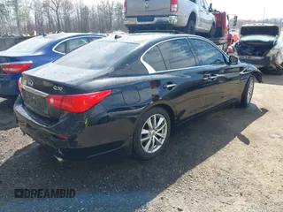 2017 Infiniti Q50 2.0t with VIN JN1CV7ARXHM681506, listed as a IAAI auction lot 41838316 with 98,164 mi miles. Bid and sale history available at carsss.com. Image 4.