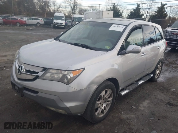 2009 Acura MDX Tech Pkg with VIN 2HNYD28669H517849, listed as a IAAI auction lot 41483890 with 214,096 mi miles. Bid and sale history available at carsss.com. Image 17.