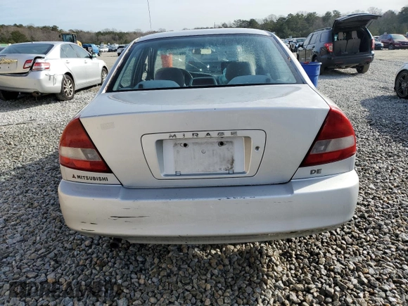 1998 Mitsubishi Mirage DE with VIN JA3AY26A3WU041117, listed as a Copart auction lot 88280675 with 213,243 mi miles and Salvage title. Bid and sale history available at DreamBid. Image 6.
