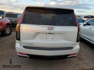 2021 Cadillac Escalade Premium Luxury Platinum with VIN 1GYS4DKL6MR228446, listed as a Copart auction lot 73197234 with 22,103 mi miles and Salvage Title. Bid and sale history available at carsss.com. Image 6.