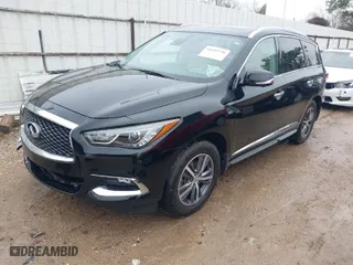 2019 Infiniti QX60 LUXE with VIN 5N1DL0MN3KC552717, listed as a IAAI auction lot 41602730 with 63,808 mi miles. Bid and sale history available at carsss.com. Image 2.