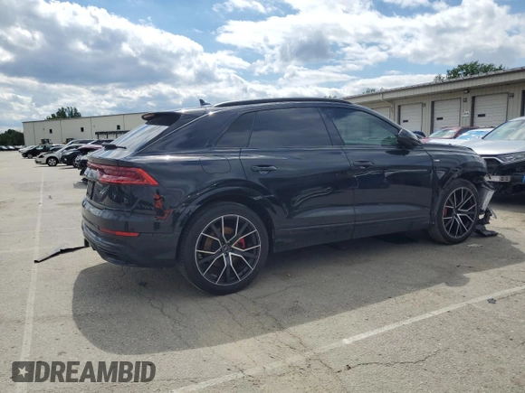 2020 Audi Q8 Prestige z VIN WA1FVAF16LD005292, wystawiony jako Copart lot #57674325 z przebiegiem 62 874 mil mil oraz Szkoda całkowita • Salvage title. Historia ofert i sprzedaży dostępna na DreamBid. Obrazek 3.