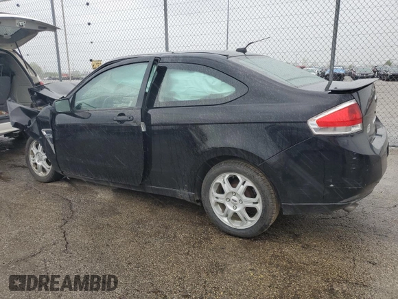 2008 Ford Focus SE with VIN 1FAHP33NX8W243675, listed as a Copart auction lot 53941115 with 0 mi miles and Salvage Title. Bid and sale history available at carsss.com. Image 2.