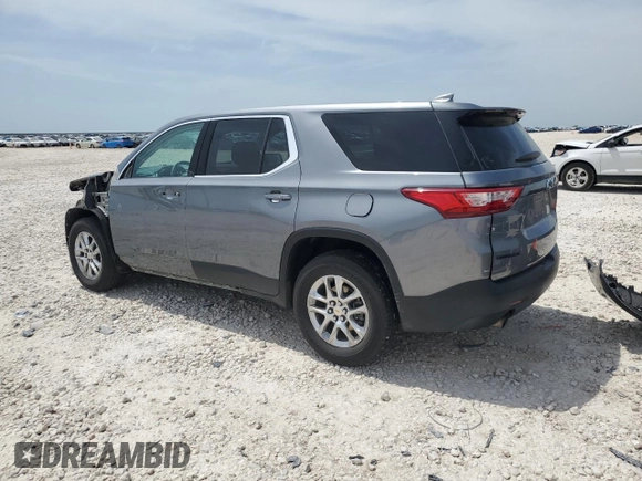 2021 Chevrolet Traverse LS with VIN 1GNERFKW8MJ129336, listed as a Copart auction lot 56672085 with 110,403 mi miles and Salvage title. Bid and sale history available at DreamBid. Image 2.