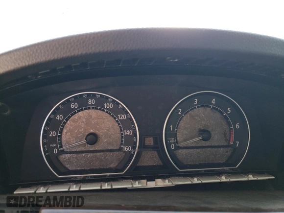 2005 BMW 7 Series with VIN WBAGL83585DC47066, listed as a Copart auction lot 75834464 with Not provided miles and Clean title. Bid and sale history available at DreamBid. Image 9.