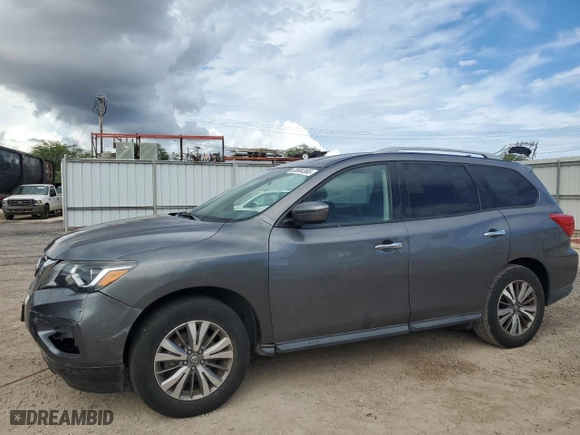 2019 Nissan Pathfinder SV with VIN 5N1DR2MN1KC621804, listed as a Copart auction lot 53904365 with 43,144 mi miles and Salvage Title. Bid and sale history available at carsss.com. Image 1.