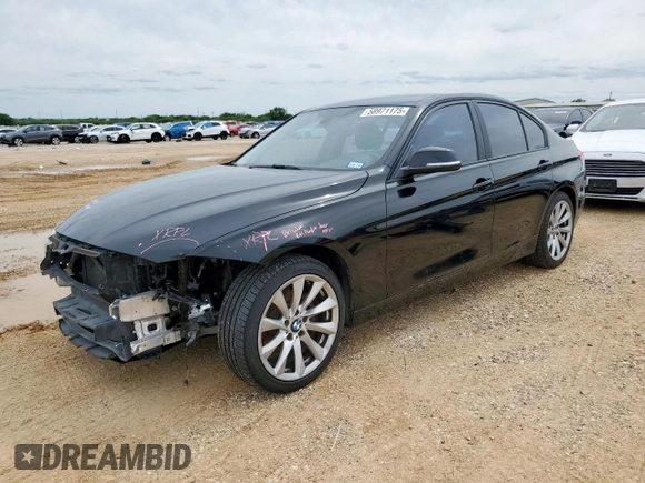 2018 BMW 3 Series 320i with VIN WBA8A9C56JAH12021, listed as a Copart auction lot 58971175 with 100,317 mi miles and Salvage title. Bid and sale history available at DreamBid. Image 1.