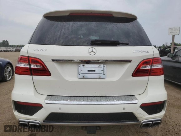 2013 Mercedes-Benz M ML 63 AMG with VIN 4JGDA7EB5DA110524, listed as a Copart auction lot 65643094 with 65,436 mi miles and Salvage Title. Bid and sale history available at carsss.com. Image 6.