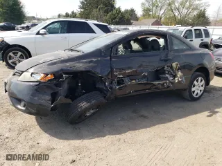 2008 Honda Civic Cpe LX with VIN 2HGFG12608H531205, listed as a Copart auction lot 52524895 with 176,180 mi miles and Clean Title. Bid and sale history available at carsss.com. Image 1.