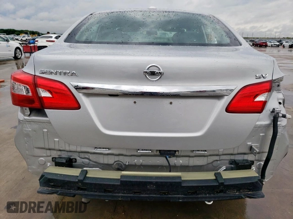 2019 Nissan Sentra SV with VIN 3N1AB7AP0KL613084, listed as a Copart auction lot 55514075 with 115,051 mi miles and Salvage Title. Bid and sale history available at DreamBid. Image 6.