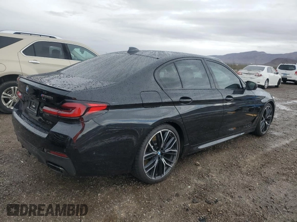 2022 BMW 5 Series M550i xDrive with VIN WBA13BK02NCH84353, listed as a Copart auction lot 46836204 with Not provided miles and Salvage title. Bid and sale history available at DreamBid. Image 3.