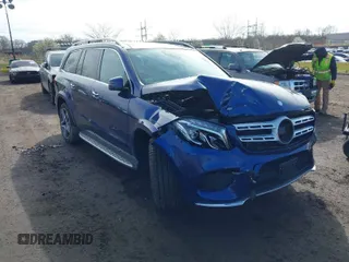 2017 Mercedes-Benz GLS with VIN 4JGDF7DE1HA911518, listed as a IAAI auction lot 41998878 with 118,315 mi miles. Bid and sale history available at carsss.com. Image 1.