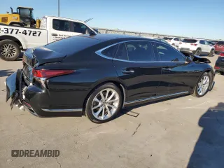 2018 Lexus LS with VIN JTHB5LFF9J5004168, listed as a Copart auction lot 81365154 with 21,900 mi miles and Salvage Title. Bid and sale history available at carsss.com. Image 3.