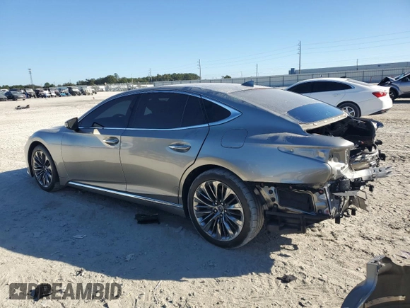 2021 Lexus LS 500 z VIN JTHD51FF0M5014086, wystawiony jako Copart lot #80830354 z przebiegiem 64 191 mil mil oraz Szkoda całkowita • Salvage title. Historia ofert i sprzedaży dostępna na DreamBid. Obrazek 2.