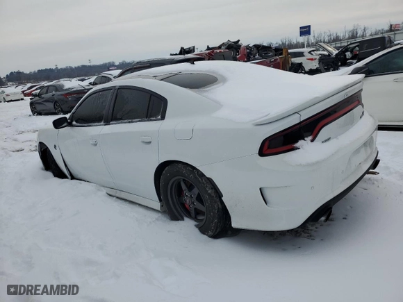 2017 Dodge Charger SRT Hellcat with VIN 2C3CDXL93HH522816, listed as a Copart auction lot 87491014 with 14,779 mi miles and Salvage Title. Bid and sale history available at carsss.com. Image 2.