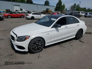 2018 Mercedes-Benz C 43 AMG z VIN 55SWF6EBXJU247534, wystawiony jako Copart lot #61761465 z przebiegiem 177 291 mil mil oraz Czysty tytuł • Clean title. Historia ofert i sprzedaży dostępna na DreamBid. Obrazek 1.