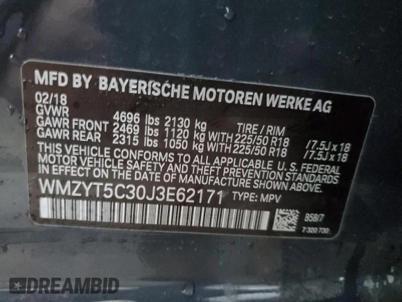 2018 MINI Countryman Cooper S z VIN WMZYT5C30J3E62171, wystawiony jako Copart lot #88342605 z przebiegiem 69 189 mil mil oraz Szkoda całkowita • Salvage title. Historia ofert i sprzedaży dostępna na DreamBid. Obrazek 12.
