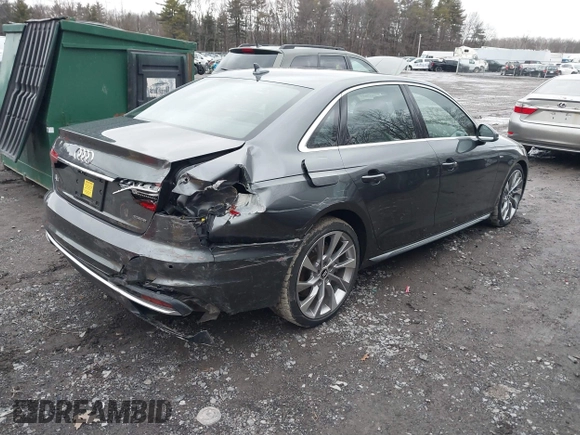 2020 Audi A4 Premium Plus with VIN WAUENAF46LN005005, listed as a IAAI auction lot 41737614 with 52,642 mi miles and . Bid and sale history available at DreamBid. Image 4.