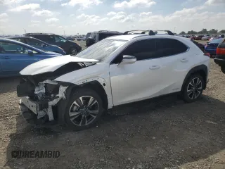 2021 Lexus UX with VIN JTHX9JBH6M2052870, listed as a Copart auction lot 54749535 with 62,800 mi miles and Salvage Title. Bid and sale history available at carsss.com. Image 1.
