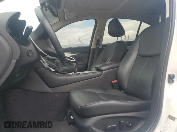 2022 Infiniti Q50 Luxe with VIN JN1EV7BR7NM340678, listed as a Copart auction lot 53838185 with 36,834 mi miles and Salvage title. Bid and sale history available at DreamBid. Image 7.