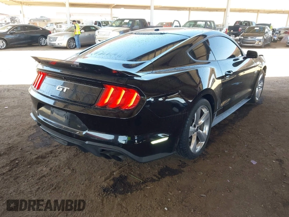 2019 Ford Mustang GT with VIN 1FA6P8CF4K5120688, listed as a IAAI auction lot 42268585 with 97,505 mi miles and . Bid and sale history available at DreamBid. Image 4.