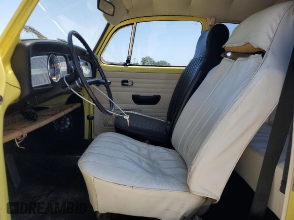 1969 Volkswagen Beetle with VIN 1191032049, listed as a Copart auction lot 55768275 with 6,077 mi miles and Salvage Title. Bid and sale history available at DreamBid. Image 7.