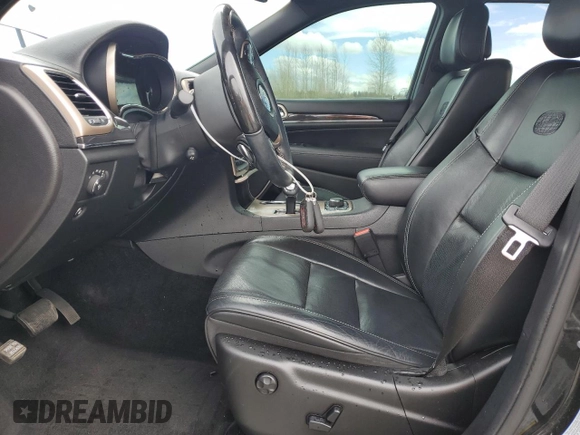 2015 Jeep Grand Cherokee Overland with VIN 1C4RJFCT2FC944001, listed as a Copart auction lot 50500105 with 96,778 mi miles and Salvage Title. Bid and sale history available at carsss.com. Image 7.