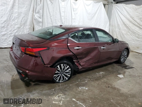 2025 Nissan Altima SV with VIN 1N4BL4DV1SN333851, listed as a Copart auction lot 48786335 with 7,483 mi miles and Salvage Title. Bid and sale history available at carsss.com. Image 3.
