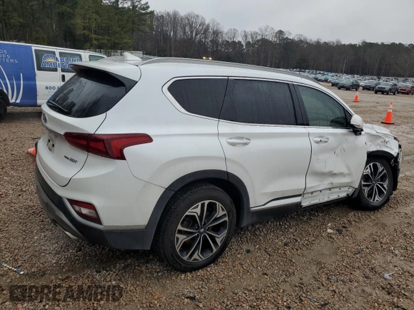 2019 Hyundai Santa Fe Ultimate with VIN 5NMS5CAA4KH019382, listed as a Copart auction lot 44592955 with 120,797 mi miles and Salvage Title. Bid and sale history available at carsss.com. Image 3.