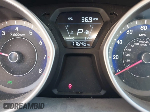 2014 Hyundai Elantra Sport с VIN KMHDH4AH0EU048762, выставлен на аукционе IAAI как лот 42288650 с пробегом 77 646 миль миль и . История ставок и продаж доступна на DreamBid. Изображение 7.