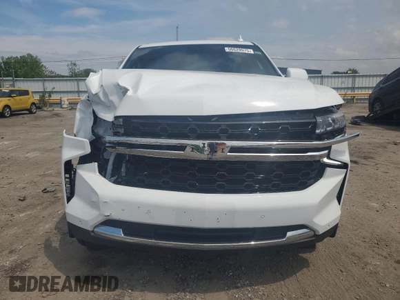 2023 Chevrolet Tahoe LS with VIN 1GNSKMKD7PR202230, listed as a Copart auction lot 56620975 with 27,007 mi miles and Salvage title. Bid and sale history available at DreamBid. Image 5.