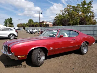 1972 Oldsmobile Cutlass with VIN 3F87H2G120938, listed as a Copart auction lot 74329074 with 49,120 mi miles and Salvage Title. Bid and sale history available at DreamBid. Image 1.