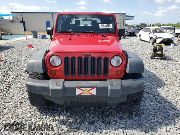 2008 Jeep Wrangler X with VIN 1J4FA24118L548583, listed as a Copart auction lot 52644785 with 56,886 mi miles and Salvage Title. Bid and sale history available at DreamBid. Image 5.