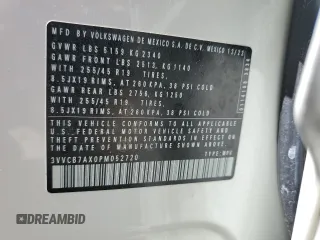 2023 Volkswagen Tiguan SE R-Line Black с VIN 3VVCB7AX0PM052720, выставлен на аукционе Copart как лот 53115905 с пробегом 27 501 миль миль и Списание • Salvage title. История ставок и продаж доступна на DreamBid. Изображение 13.