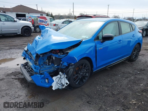 2024 Subaru Impreza RS with VIN JF1GUHJCXR8327309, listed as a IAAI auction lot 41560893 with 1,637 mi miles. Bid and sale history available at carsss.com. Image 18.