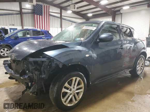 2013 Nissan Juke Nismo with VIN JN8AF5MV5DT210107, listed as a Copart auction lot 55683225 with 91,715 mi miles and Salvage title. Bid and sale history available at DreamBid. Image 1.