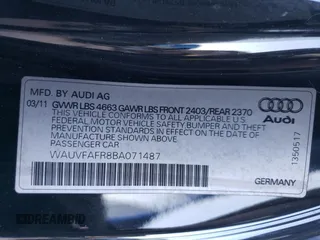 2011 Audi A5 Prestige with VIN WAUVFAFR8BA071487, listed as a Copart auction lot 49089125 with 134,381 mi miles and Clean title. Bid and sale history available at DreamBid. Image 12.