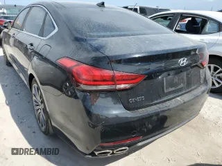 2015 Hyundai Genesis 5.0L with VIN KMHGN4JFXFU067518, listed as a Copart auction lot 75999994 with 0 mi miles and Non Repairable. Bid and sale history available at carsss.com. Image 10.