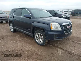 2017 GMC Terrain SLE with VIN 2GKALMEK9H6125244, listed as a IAAI auction lot 42185063 with 216,287 mi miles and . Bid and sale history available at carsss.com. Image 1.