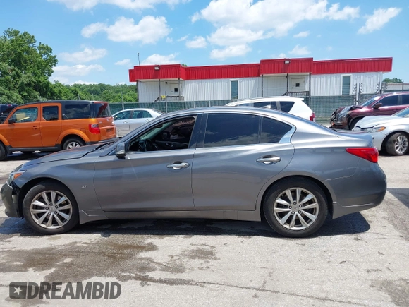 2014 Infiniti Q50 Sport with VIN JN1BV7AR4EM683887, listed as a IAAI auction lot 42550717 with 199,473 mi miles and . Bid and sale history available at DreamBid. Image 14.