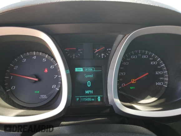 2015 Chevrolet Equinox LS with VIN 2GNALAEK8F6256695, listed as a Copart auction lot 56283935 with 115,486 mi miles and Salvage Title. Bid and sale history available at DreamBid. Image 9.