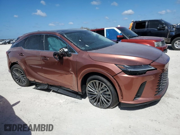 2024 Lexus RX with VIN 2T2BAMBA0RC034926, listed as a Copart auction lot 75637644 with 222 mi miles and Salvage Title. Bid and sale history available at carsss.com. Image 4.