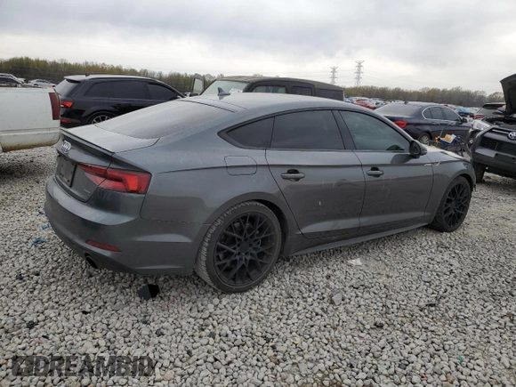 2019 Audi A5 Sportback Premium Plus with VIN WAUENCF56KA099090, listed as a Copart auction lot 47549954 with 70,949 mi miles. Bid and sale history available at carsss.com. Image 3.