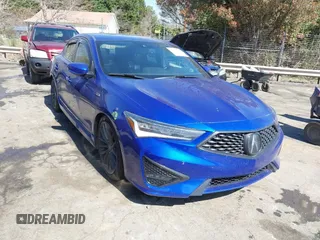 2019 Acura ILX w/Premium/A-Spec Pkg with VIN 19UDE2F80KA001840, listed as a IAAI auction lot 41838274 with 55,480 mi miles. Bid and sale history available at carsss.com. Image 1.
