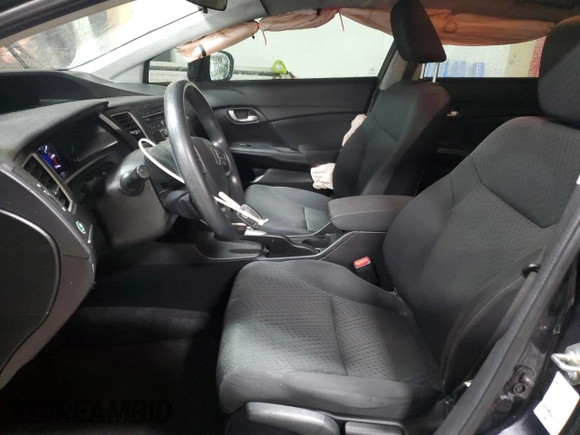 2015 Honda Civic LX with VIN 19XFB2F50FE021899, listed as a Copart auction lot 50807335 with 80,866 mi miles and Salvage Title. Bid and sale history available at DreamBid. Image 7.