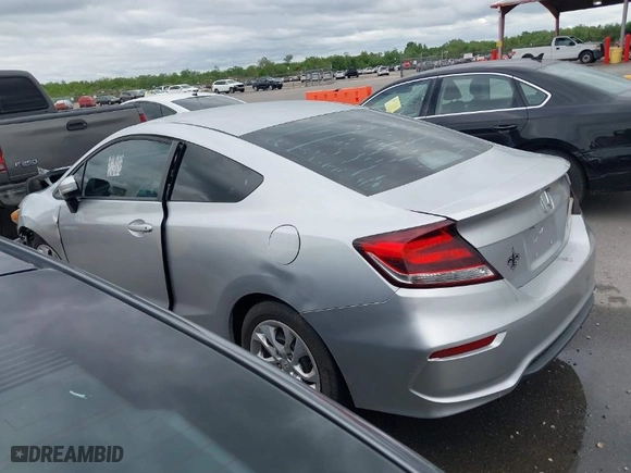2014 Honda Civic Coupe LX with VIN 2HGFG3B58EH515767, listed as a IAAI auction lot 41987824 with 1 mi miles. Bid and sale history available at carsss.com. Image 13.