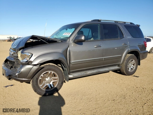 2004 Toyota Sequoia Limited with VIN 5TDZT38A34S237677, listed as a Copart auction lot 46735785 with 206,020 mi miles and Salvage Title. Bid and sale history available at carsss.com. Image 1.