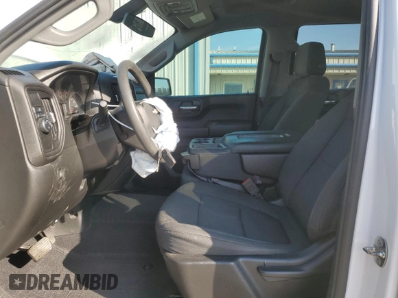 2020 Chevrolet Silverado 1500 Custom with VIN 1GCPWBEH1LZ179009, listed as a Copart auction lot 46751705 with 77,057 mi miles and Salvage Title. Bid and sale history available at carsss.com. Image 7.